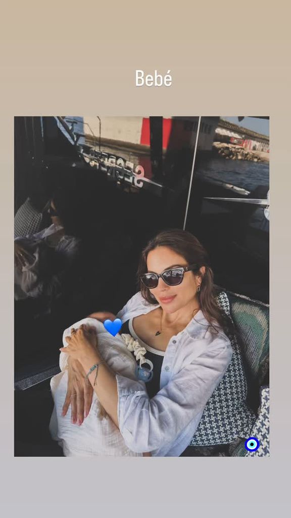 Melissa Jiménez con su hijo, fruto de su relación con Fernando Alonso