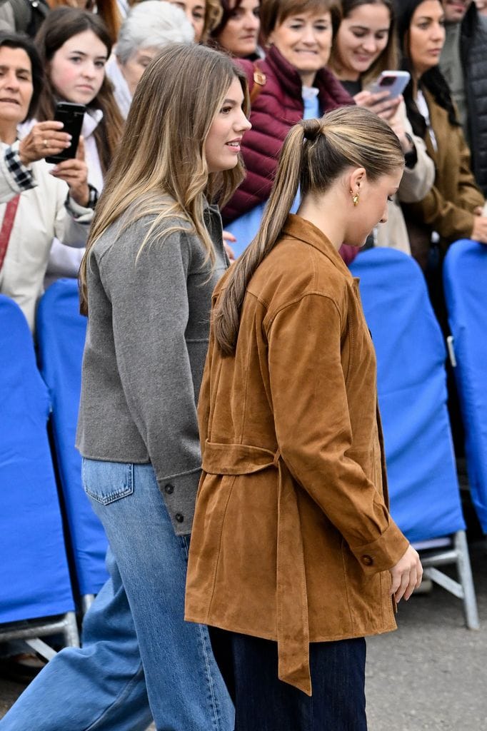 La princesa Leonor con chaqueta Monpiel el pasado octubre