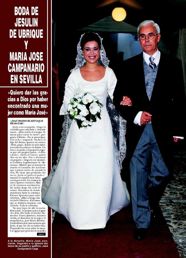 Boda Jesulín de Ubrique y María José Campanario 2002 ¡HOLA!