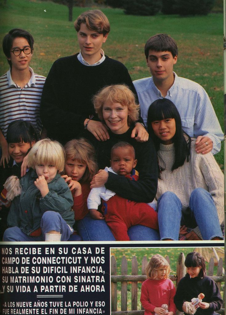 Mia Farrow habla en ¡HOLA! en noviembre de 1992
