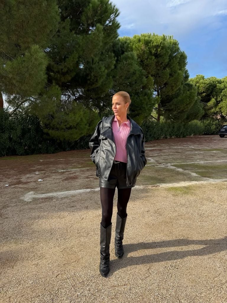 Amelia Bono en el 75 cumpleaños de su padre en Toledo.