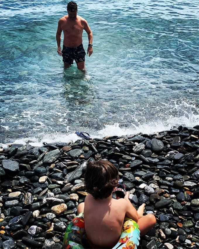 Pablo Heras Casado y su hijo Nicolás