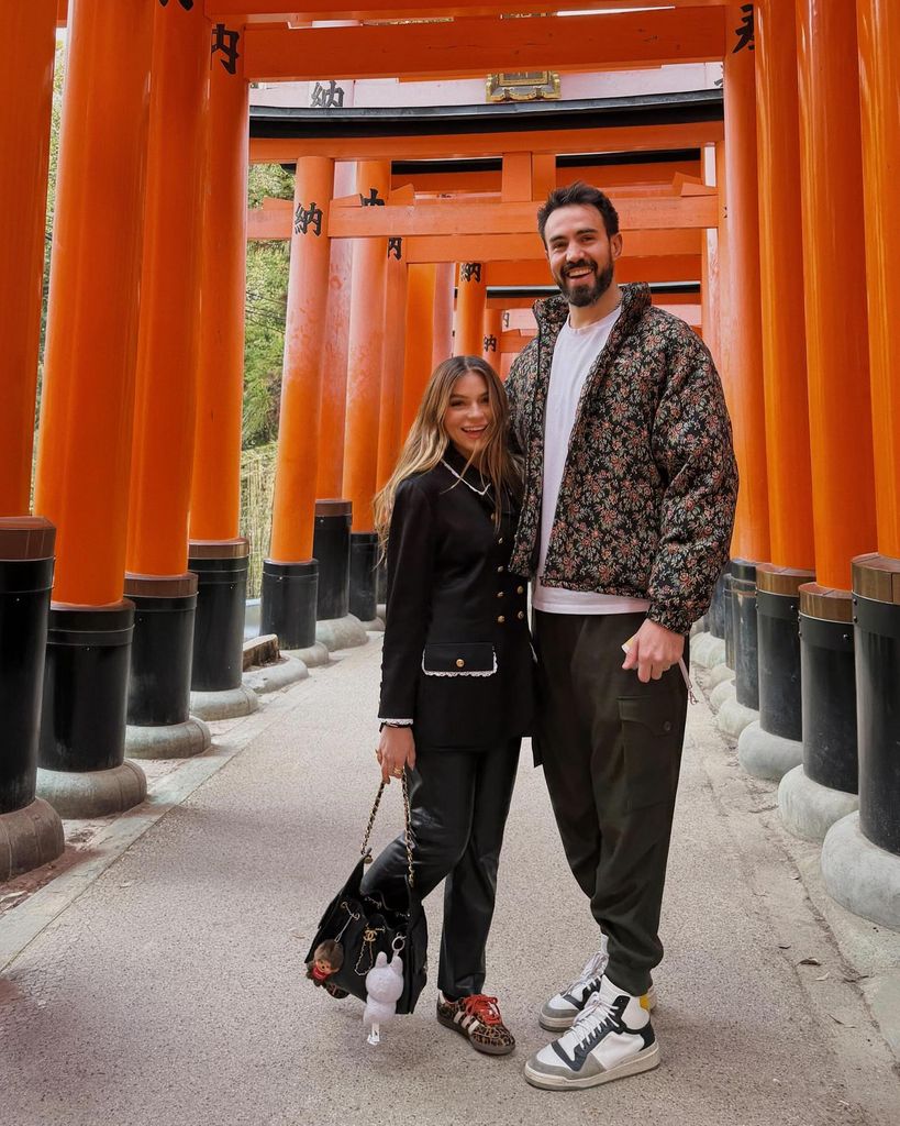 Sofía Castro y su esposo quedaron fascinados por Kioto