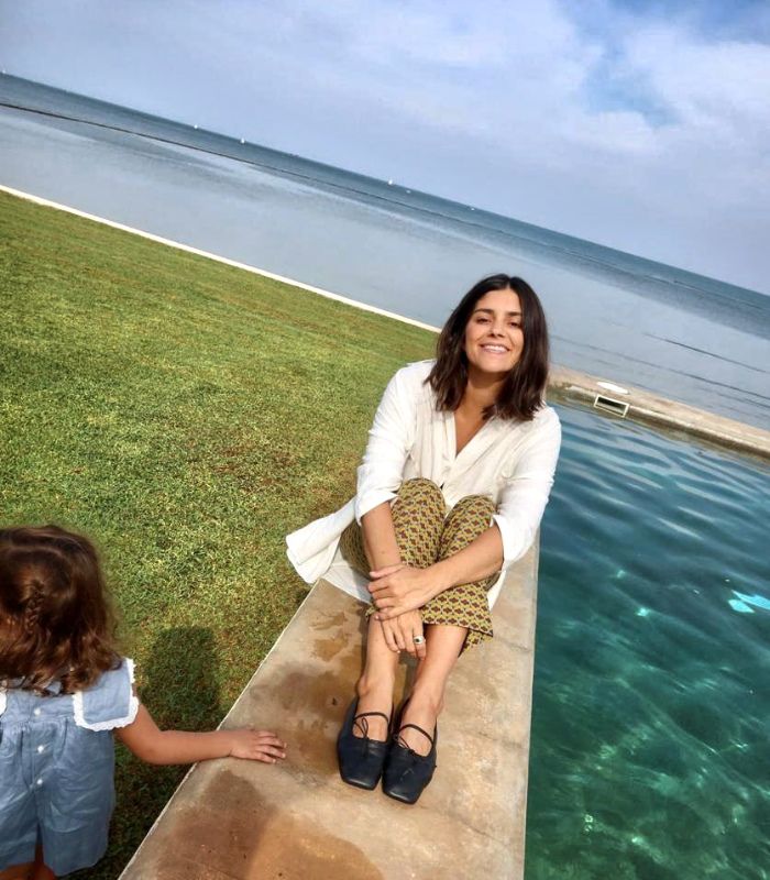 María García de Jaime y su hija