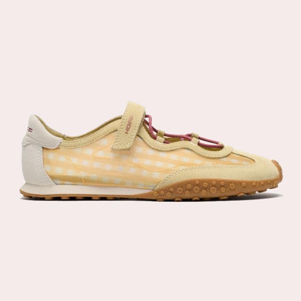 Zapatillas de mujer en piel bajas con suela de goma Hoff