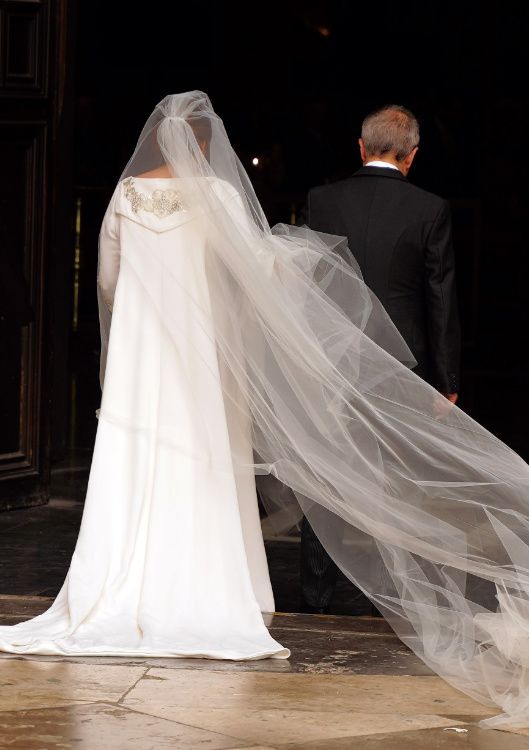 Vestido de la novia por detrás