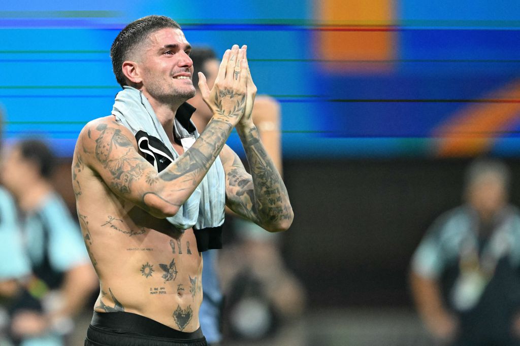 Rodrigo De Paul celebra el pase de Argentina a la final contra España, el 19 de julio de 2026.