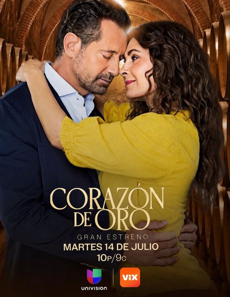 Gabriel Soto y Mayrín Villanueva en 'Corazón de Oro'.