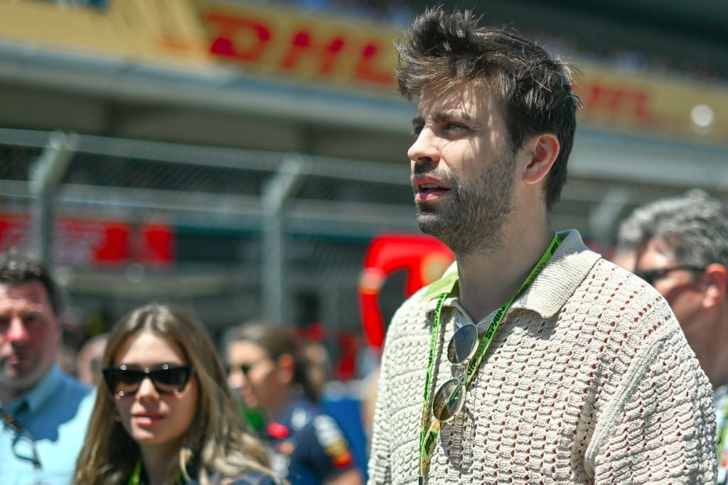 Gerard Piqué y Clara Chía en el GP de España 2024 de Fórmula 1