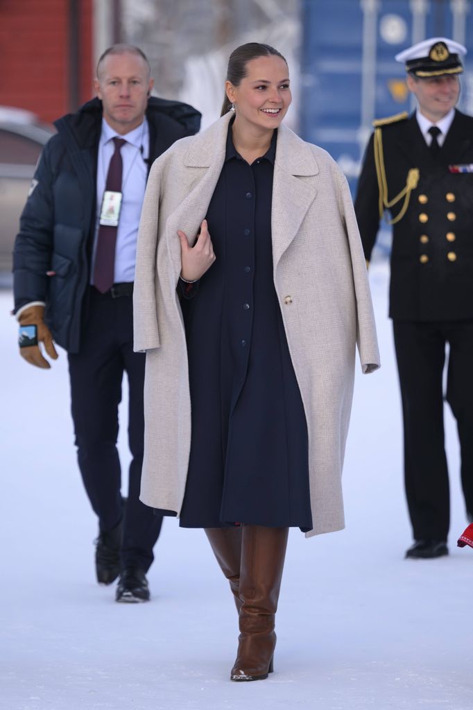 La princesa Ingrid Alexandra de Noruega en su primer viaje oficial a Karasjok.