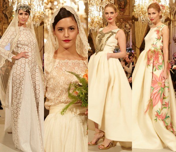 Propuestas de carmen Halffter para las novias de las temporadas 2015 y 2016. © Instantánea & Toma Primera 