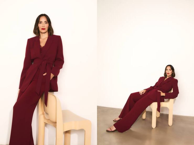 El traje burdeos de Tamara Falcó