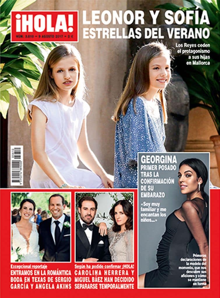 La princesa Leonor y la infanta Sofía en una portada de ¡HOLA!