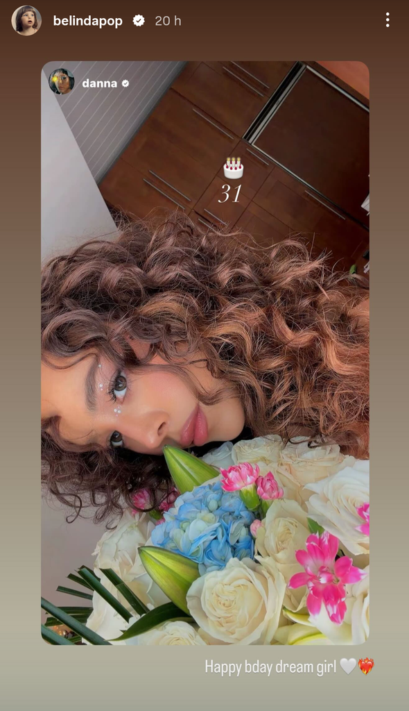 Belinda le dedicó una linda felicitación a Danna por su cumpleaños.