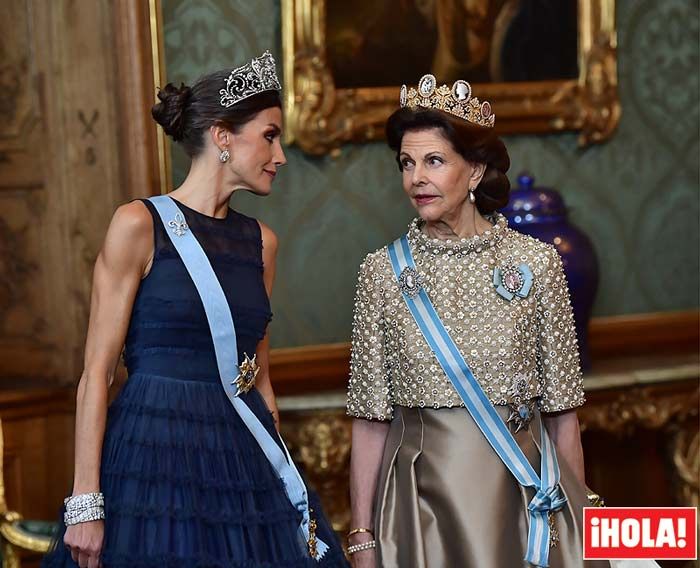 La Familia Real sueca luce las condecoraciones otorgadas por Felipe VI en su viaje de Estado