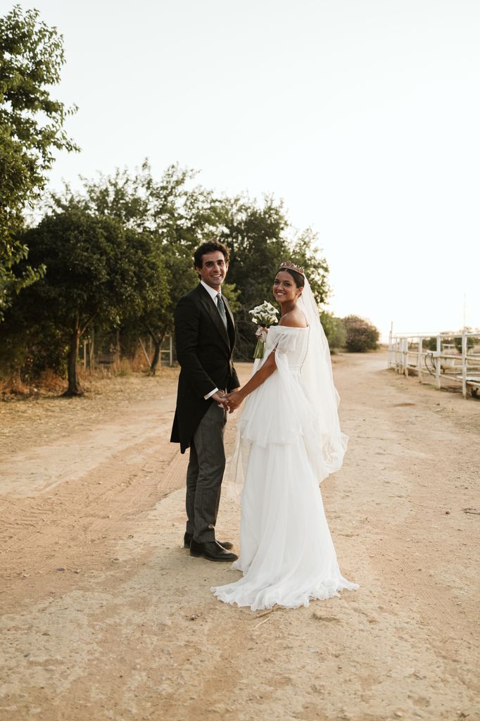 Boda viral influencer Ángela vestido María palomo