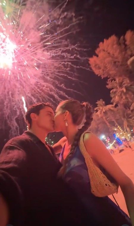 Imagen con la que la pareja confirmó su relación la pasada primavera