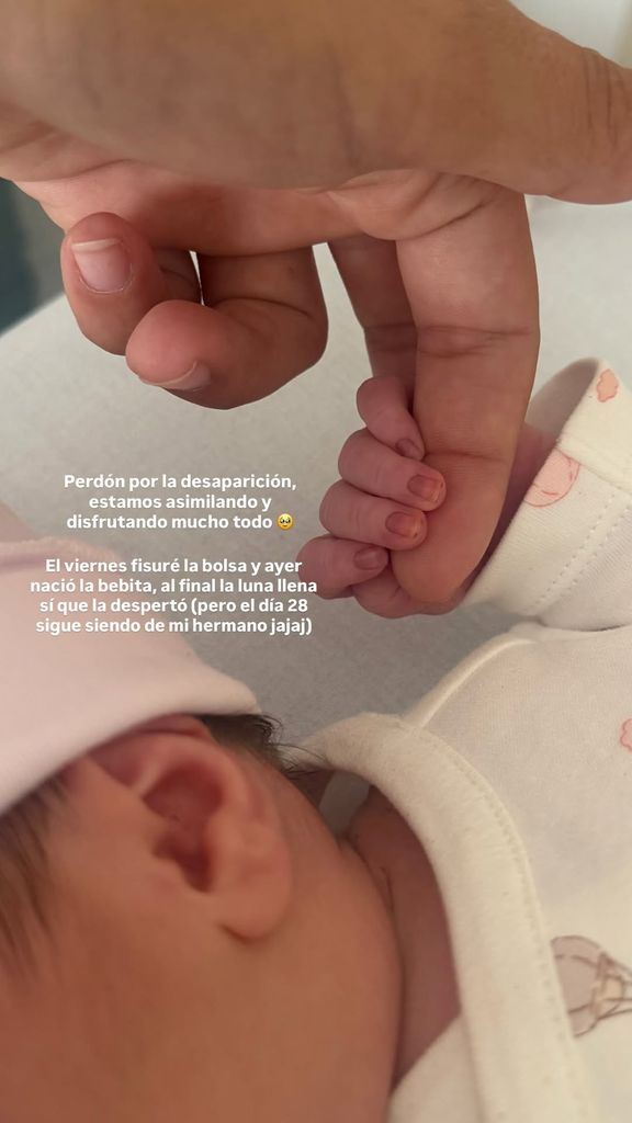 La foto que ha publicado la influencer explicando sus últimos días