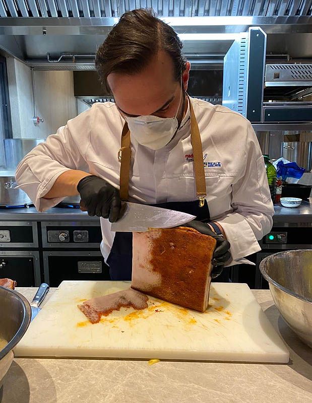 Mario Sandoval, en la cocina de Coque