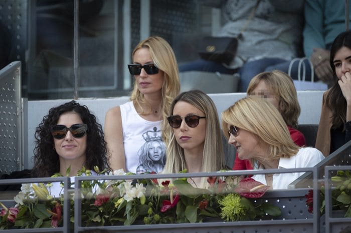 Carolina Cerezuela en un partido de tenis