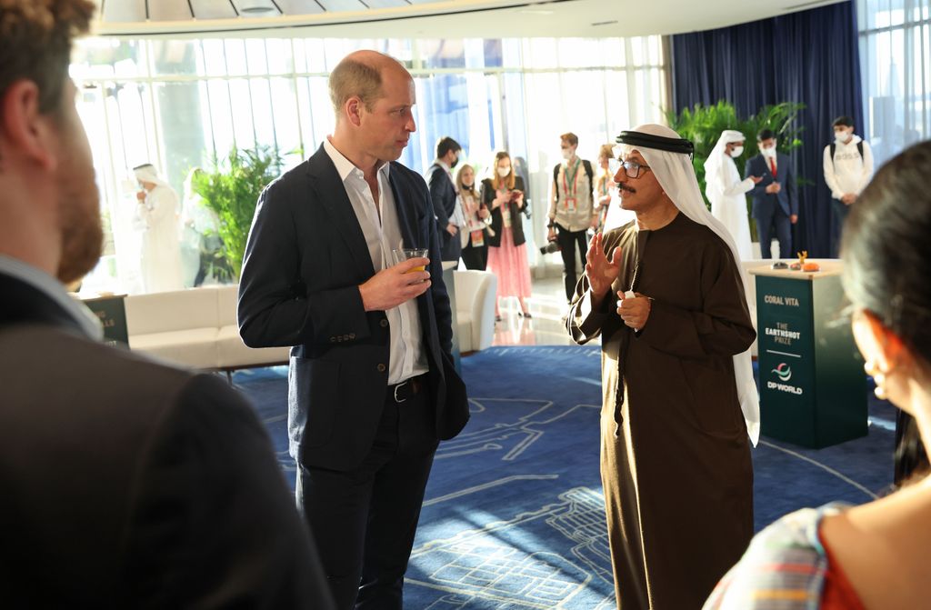 El príncipe Guillermo con el Sultan Ahmed bin Sulayem, durante un evento de The Earthshot Prize en Dubai en 2022
