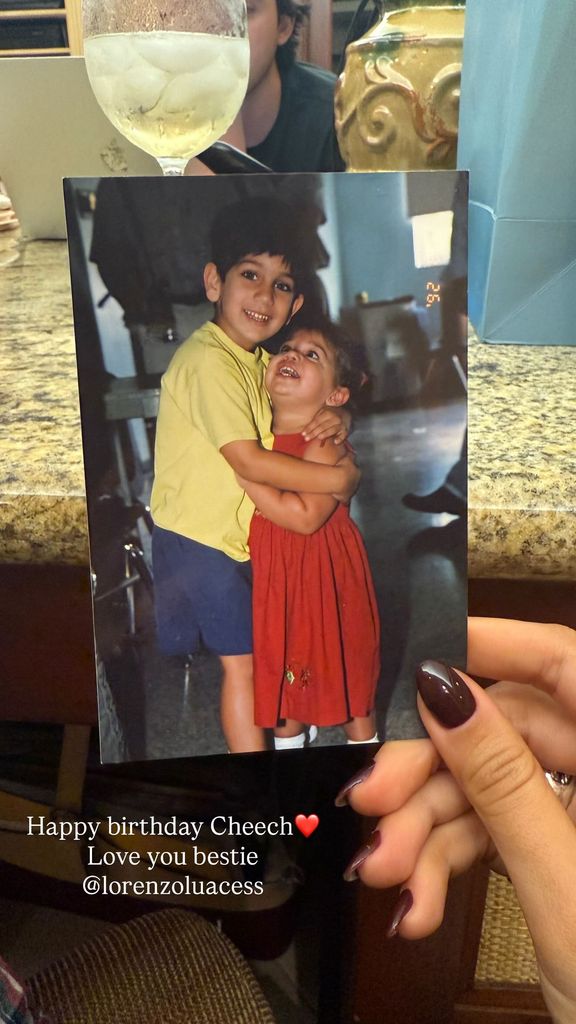 A la distancia, Lina felicitó a su hermano Lorenzo por su cumpleaños