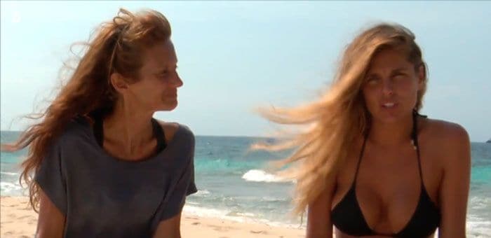 Elena Rodríguez e Ivana Icardi en 'Supervivientes'
