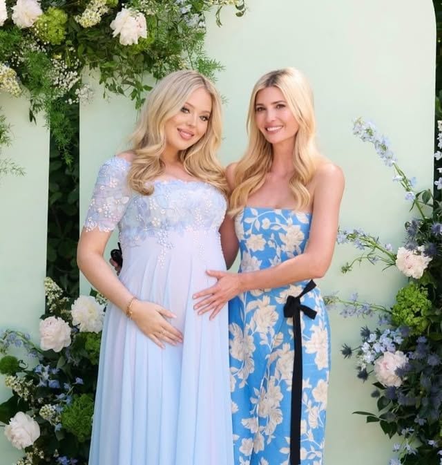 Ivanka Trump y su hermana Tiffany en el babyshower