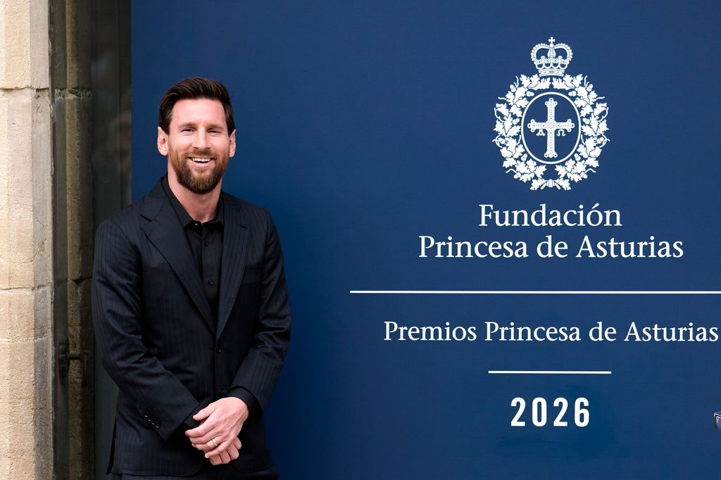 Messi se mostró muy sonriente ante el cálido recibimiento que tuvo.