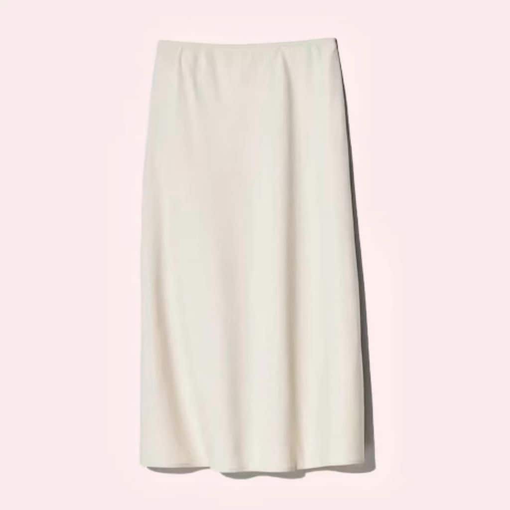 Falda larga de lino de Uniqlo