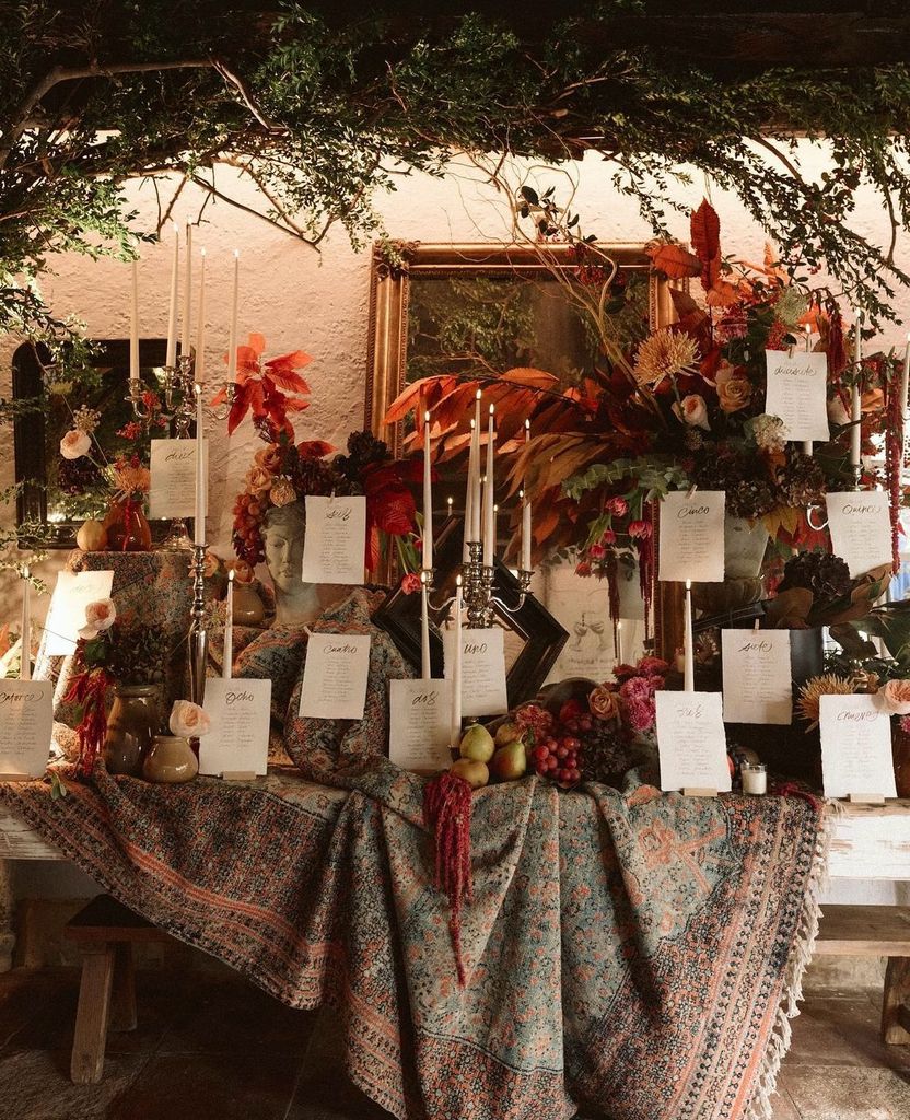 Seating plan frutas y verduras bodegón
