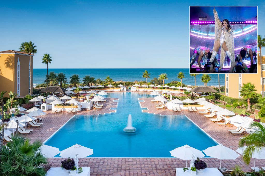 Palacio de Sancti Petri Gran Meliá de Chiclana de la Frontera, donde se aloja Jennifer López durante su concierto en Cádiz dentro de la gira Up All Night Tour 2025 
