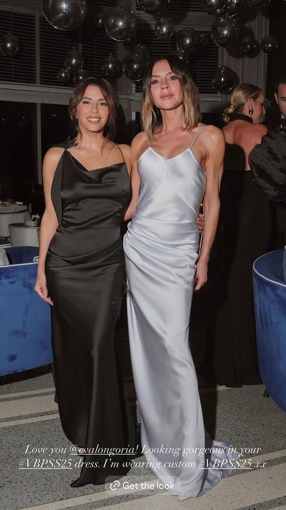 Eva Longoria, una de las mejores amigas de Victoria Beckham, también estuvo presente en la fiesta. 