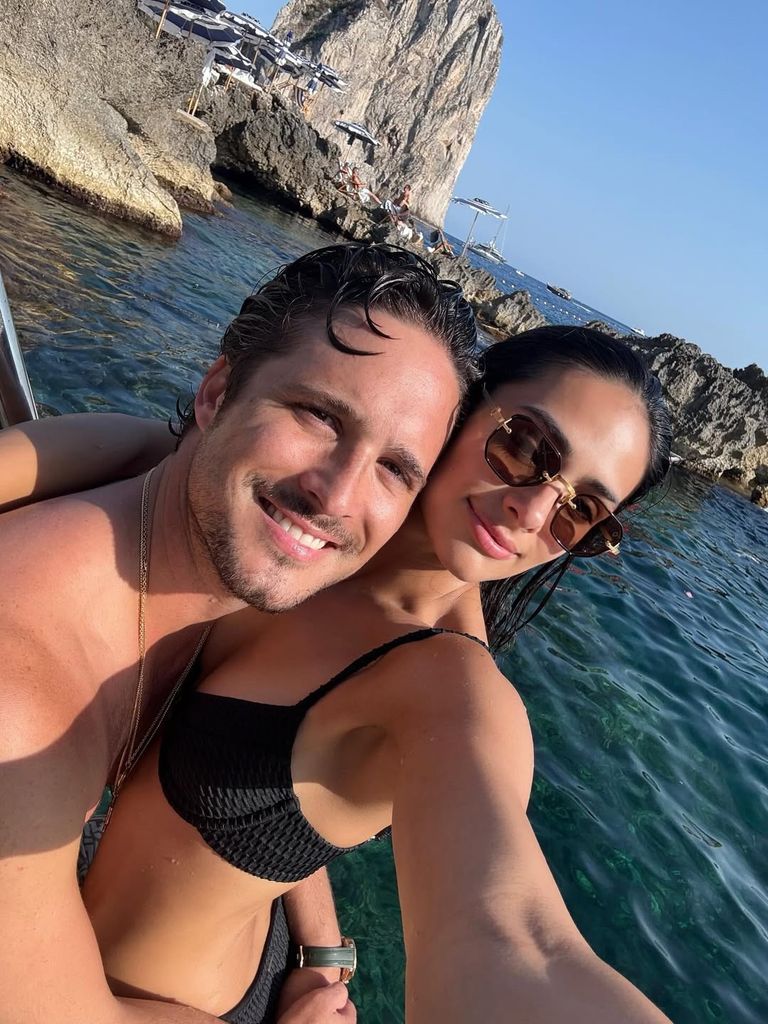 La pareja también visitó Isquia, en Italia.