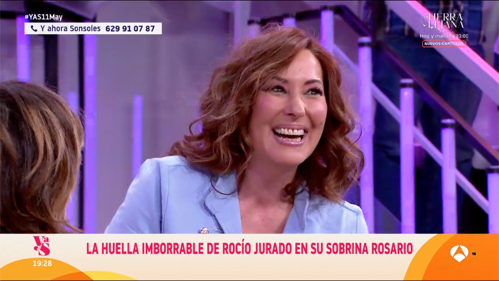 Rosario, en su intervención en Sonsoles