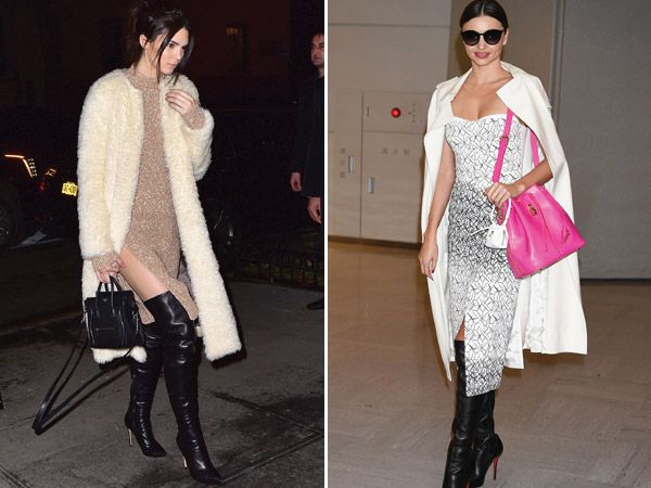 Dos imágenes de Kendall Jenner en diferentes atuendos y escenarios.