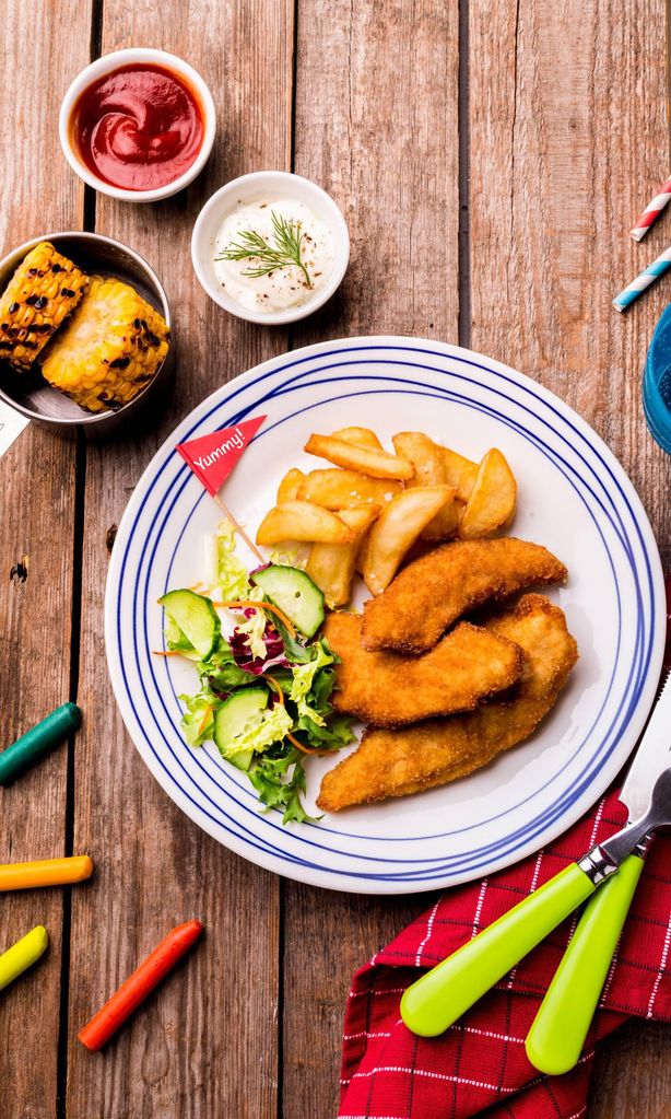 Plato de comida para niños