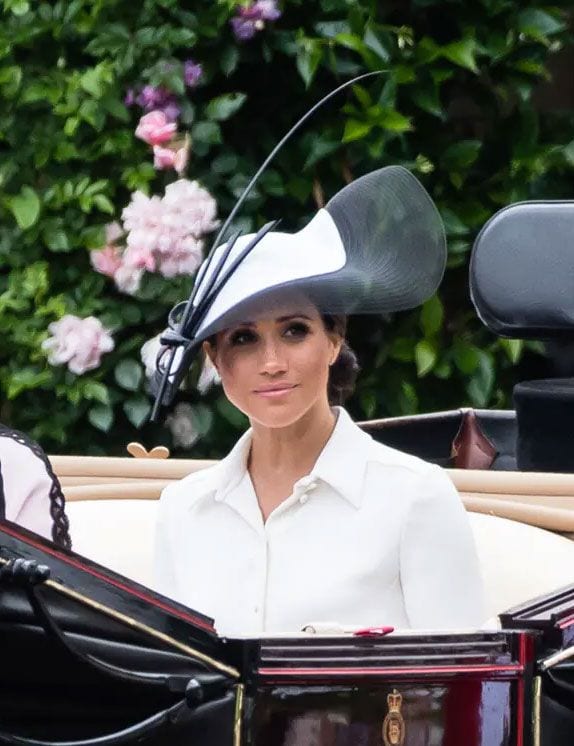 Meghan Markle y su look de lunares en el polo