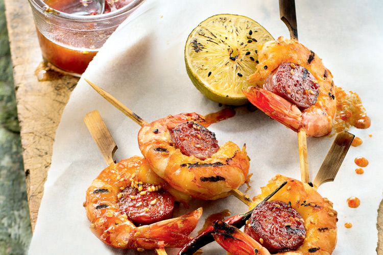 gambas-chorizo