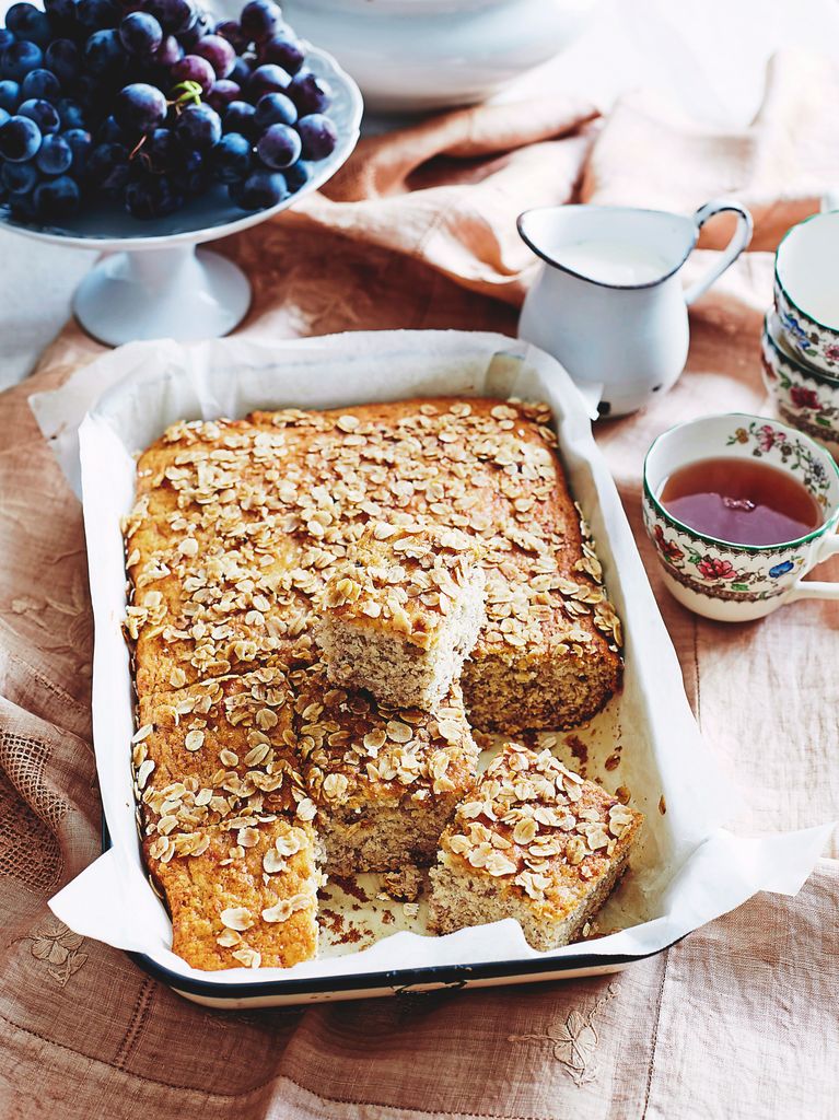 Bizcocho de avena y plátano