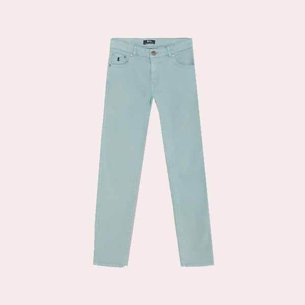 Pantalón Niño 5 Bolsillo Verde Salvia El Pulpo