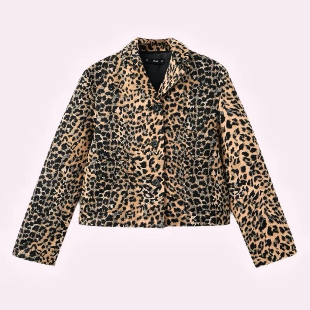 Chaqueta animal print de Mango