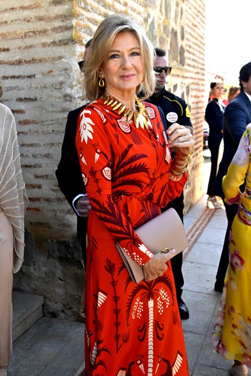 Miriam Lapique, una de las invitadas más elegantes del enlace