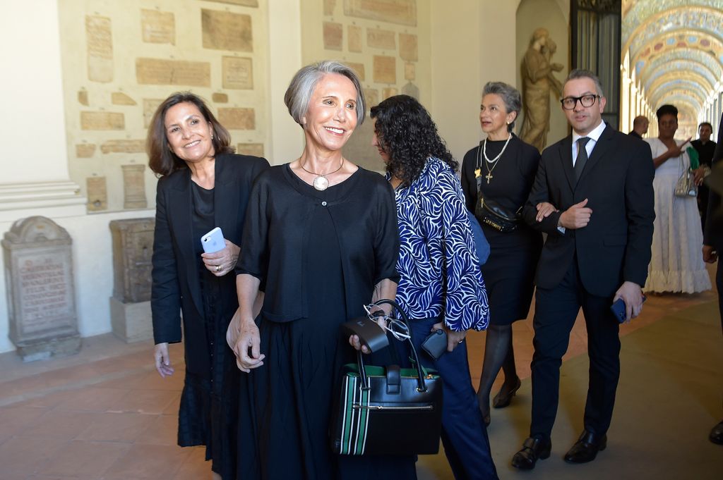 Florinda Meza en el Palacio Apostólico en el Vaticano.