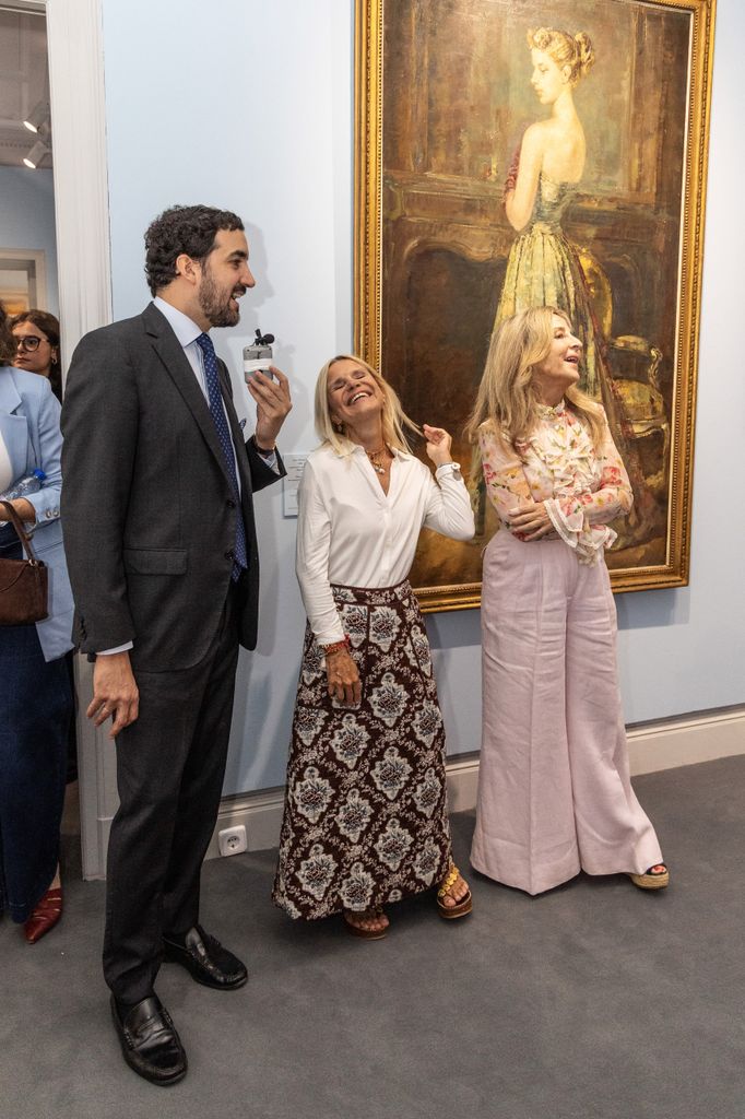 Eugenia Martínez de Irujo, comisaria de la exposición 'Cayetana, Grande de España', presentada este miércoles 30 de septiembre de 2026 en el palacio de Liria de Madrid