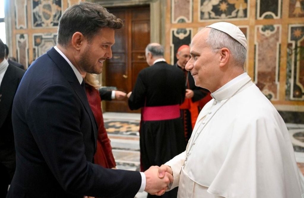 La emocionante visita al Vaticano de Michael Bublé y Luisana Lopilato