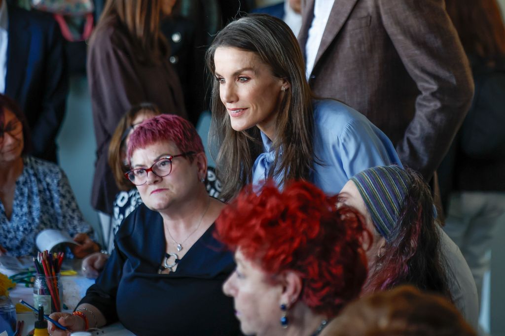 El rey Felipe VI y la reina Letizia, en un acto en la Fundación José María Llanos en Madrid