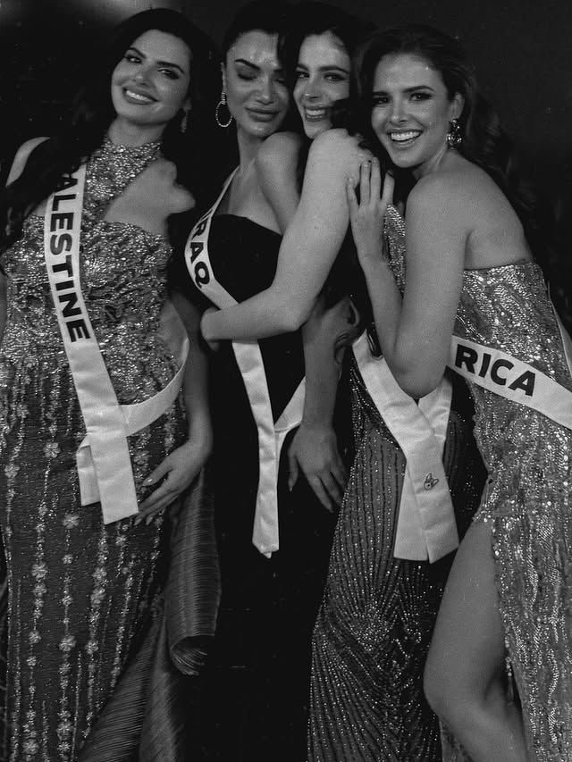 Fátima Bosch ha recibido el apoyo de compañeras de otros países como Miss Palestina, Miss Irak y Miss Costa Rica