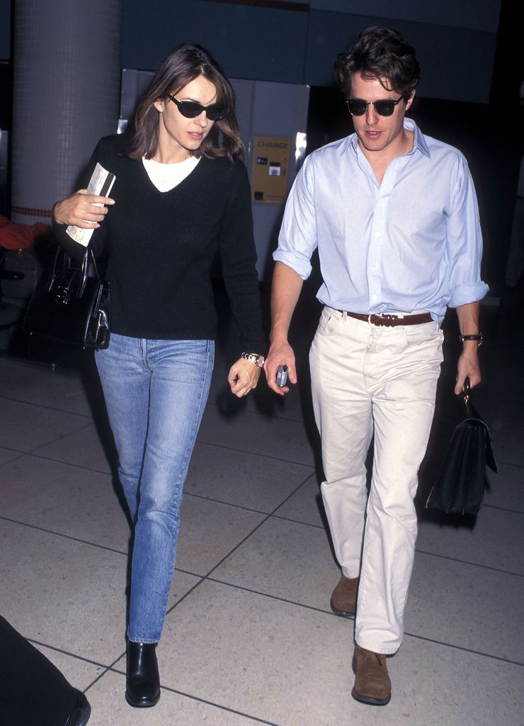 Hugh Grant y Elizabeth Hurley en Nueva York, 1997.