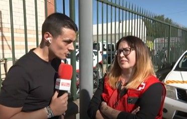 Carmen García, una empleada de Cruz Roja que acudió a prestar asistencia a las personas afectadas